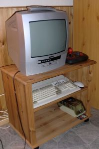Amiga 1200 as a games machine (photo by Old School Game Blog)
