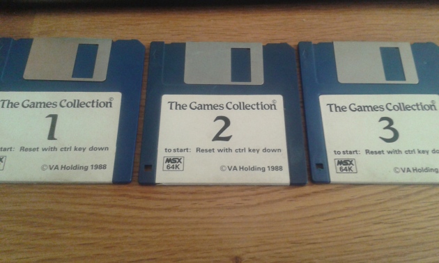 My old MSX disks (photo by Old School Game Blog)